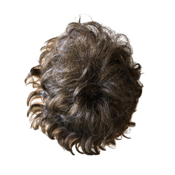 Paula Young Cassidy Short Brown Curly Synthetic Wig Color 8 Hair Layered Shag - Picture 7 of 12